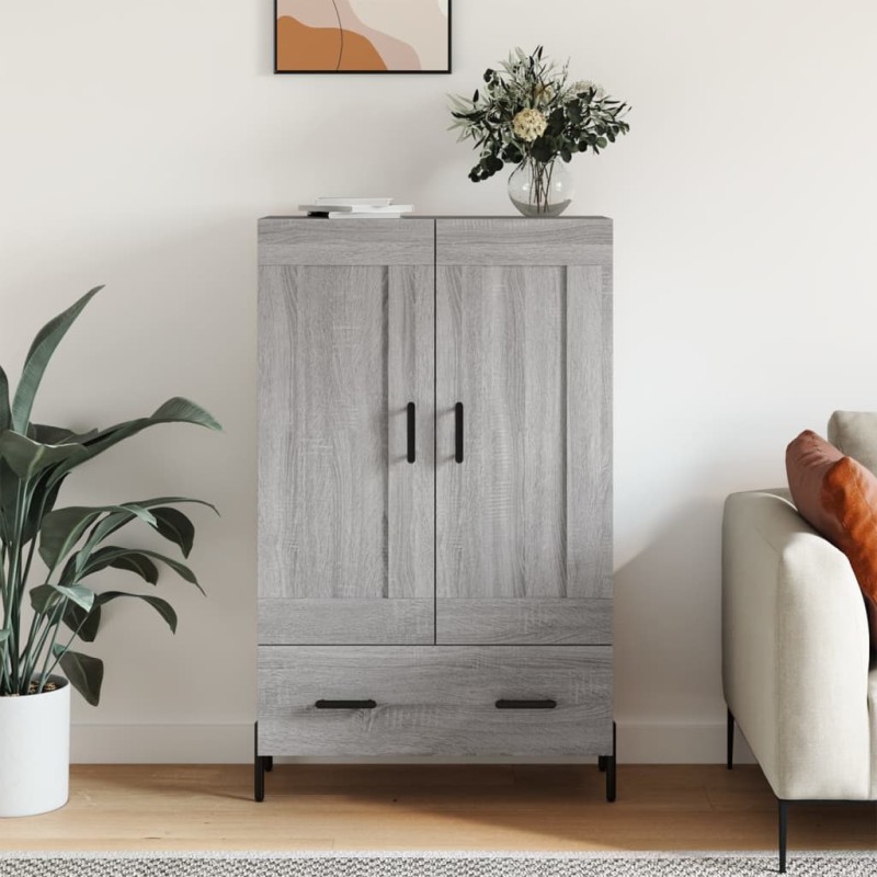 vidaXL Highboard Grau Sonoma 69,5x31x115 cm Holzwerkstoff vidaXL Highboard Grau Sonoma 69,5x31x115 cm Holzwerkstoff