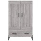 vidaXL Highboard Grau Sonoma 69,5x31x115 cm Holzwerkstoff vidaXL Highboard Grau Sonoma 69,5x31x115 cm Holzwerkstoff