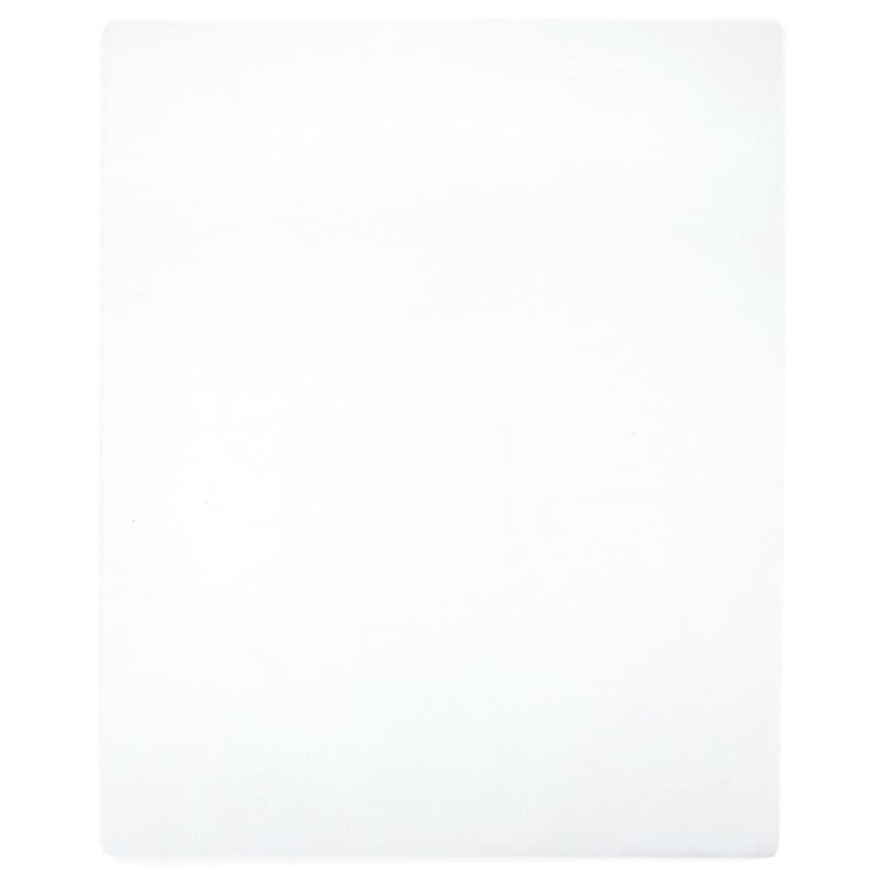 vidaXL Spannbettlaken Jersey Weiß 100x200 cm Baumwolle vidaXL Spannbettlaken Jersey Weiß 100x200 cm Baumwolle