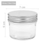 vidaXL Marmeladengläser mit Silbernen Deckeln 48 Stk. 110 ml vidaXL Marmeladengläser mit Silbernen Deckeln 48 Stk. 110 ml