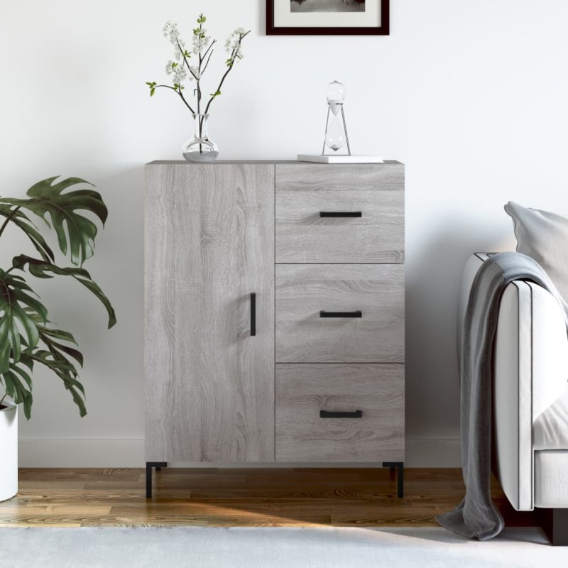 vidaXL Sideboard Grau Sonoma 69,5x34x90 cm Holzwerkstoff vidaXL Sideboard Grau Sonoma 69,5x34x90 cm Holzwerkstoff