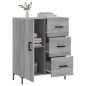 vidaXL Sideboard Grau Sonoma 69,5x34x90 cm Holzwerkstoff vidaXL Sideboard Grau Sonoma 69,5x34x90 cm Holzwerkstoff