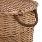 vidaXL Holzkorb mit Tragegriffen 88 x 57 x 34 cm Natur Weide vidaXL Holzkorb mit Tragegriffen 88 x 57 x 34 cm Natur Weide