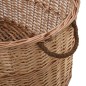 vidaXL Holzkorb mit Tragegriffen 88 x 57 x 34 cm Natur Weide vidaXL Holzkorb mit Tragegriffen 88 x 57 x 34 cm Natur Weide
