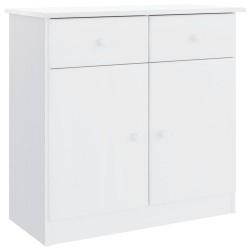 vidaXL Sideboard ALTA Weiß 77x35x73 cm Massivholz Kiefer