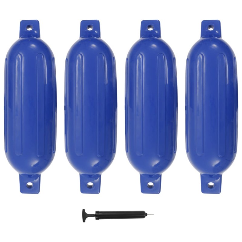 vidaXL Bootsfender 4 Stk. Blau 58,5 x 16,5 cm PVC vidaXL Bootsfender 4 Stk. Blau 58,5 x 16,5 cm PVC