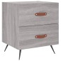 vidaXL Nachttische 2 Stk. Grau Sonoma 40x35x47,5 cm Holzwerkstoff vidaXL Nachttische 2 Stk. Grau Sonoma 40x35x47,5 cm Holzwerkstoff