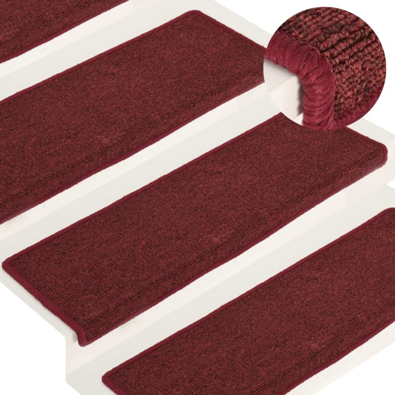 vidaXL Stufenmatten 15 Stk. 65x21x4 cm Mattrot vidaXL Stufenmatten 15 Stk. 65x21x4 cm Mattrot