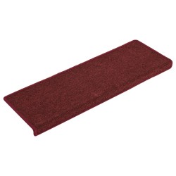 vidaXL Stufenmatten 15 Stk. 65x21x4 cm Mattrot