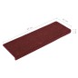 vidaXL Stufenmatten 15 Stk. 65x21x4 cm Mattrot vidaXL Stufenmatten 15 Stk. 65x21x4 cm Mattrot