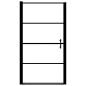 vidaXL Duschtür Mattes Hartglas 100x178 cm Schwarz vidaXL Duschtür Mattes Hartglas 100x178 cm Schwarz