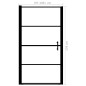 vidaXL Duschtür Mattes Hartglas 100x178 cm Schwarz vidaXL Duschtür Mattes Hartglas 100x178 cm Schwarz