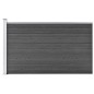 vidaXL Zaunelement WPC 175x105 cm Schwarz vidaXL Zaunelement WPC 175x105 cm Schwarz