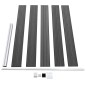 vidaXL Zaunelement WPC 175x105 cm Schwarz vidaXL Zaunelement WPC 175x105 cm Schwarz