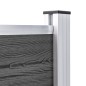 vidaXL Zaunelement WPC 175x105 cm Schwarz vidaXL Zaunelement WPC 175x105 cm Schwarz