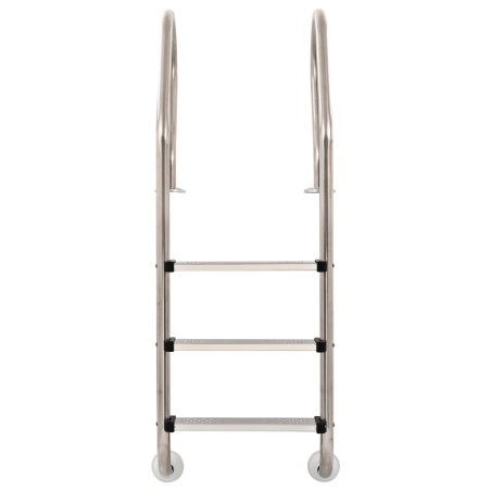 vidaXL Pool-Leiter 3 Stufen 120 cm Edelstahl 304