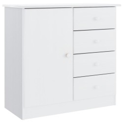 vidaXL Sideboard ALTA Weiß 77x35x73 cm Massivholz Kiefer