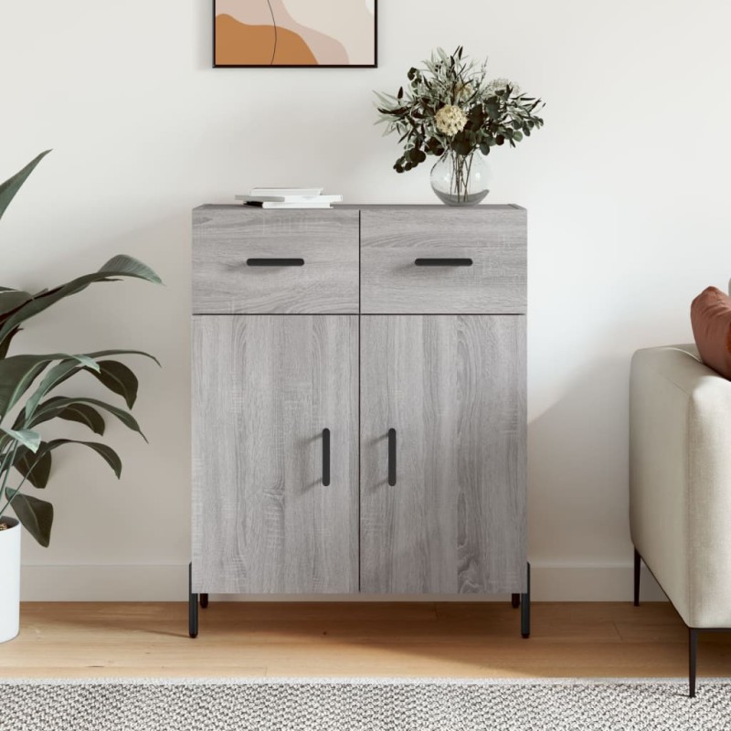 vidaXL Sideboard Grau Sonoma 69,5x34x90 cm Holzwerkstoff vidaXL Sideboard Grau Sonoma 69,5x34x90 cm Holzwerkstoff
