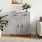 vidaXL Sideboard Grau Sonoma 69,5x34x90 cm Holzwerkstoff vidaXL Sideboard Grau Sonoma 69,5x34x90 cm Holzwerkstoff