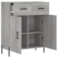 vidaXL Sideboard Grau Sonoma 69,5x34x90 cm Holzwerkstoff vidaXL Sideboard Grau Sonoma 69,5x34x90 cm Holzwerkstoff