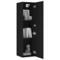 vidaXL TV-Schrank Schwarz 30,5x30x110 cm Holzwerkstoff vidaXL TV-Schrank Schwarz 30,5x30x110 cm Holzwerkstoff