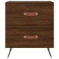 vidaXL Nachttische 2Stk. Braun Eichen-Optik 40x35x47,5cm Holzwerkstoff vidaXL Nachttische 2Stk. Braun Eichen-Optik 40x35x47,5cm Holzwerkstoff