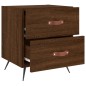 vidaXL Nachttische 2Stk. Braun Eichen-Optik 40x35x47,5cm Holzwerkstoff vidaXL Nachttische 2Stk. Braun Eichen-Optik 40x35x47,5cm Holzwerkstoff