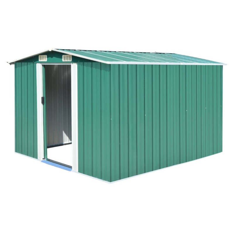 vidaXL Gerätehaus 257x298x178 cm Metall Grün vidaXL Gerätehaus 257x298x178 cm Metall Grün