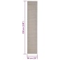 vidaXL Teppich Natur Sisal 66x350 cm Sandfarbe vidaXL Teppich Natur Sisal 66x350 cm Sandfarbe