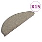 vidaXL Stufenmatten Selbstklebend 15 Stk. Grau und Beige 65x21x4 cm vidaXL Stufenmatten Selbstklebend 15 Stk. Grau und Beige 65x21x4 cm