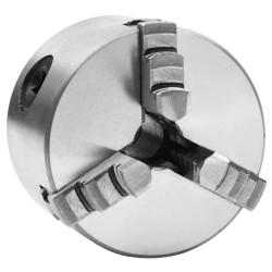 vidaXL 3-Backen-Drehfutter Selbstzentrierend 80 mm Stahl 