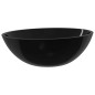 vidaXL Waschbecken Glas 50x37x14 cm Schwarz vidaXL Waschbecken Glas 50x37x14 cm Schwarz