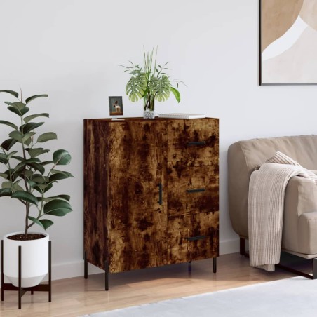 vidaXL Sideboard Räuchereiche 69,5x34x90 cm Holzwerkstoff