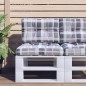 Palettenkissen Grau Karomuster 60x40x12 cm Stoff Palettenkissen Grau Karomuster 60x40x12 cm Stoff