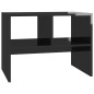 vidaXL Beistelltisch Hochglanz-Schwarz 60x40x45 cm Holzwerkstoff vidaXL Beistelltisch Hochglanz-Schwarz 60x40x45 cm Holzwerkstoff