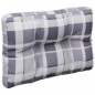Palettenkissen Grau Karomuster 60x40x12 cm Stoff Palettenkissen Grau Karomuster 60x40x12 cm Stoff