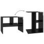 vidaXL Beistelltisch Hochglanz-Schwarz 60x40x45 cm Holzwerkstoff vidaXL Beistelltisch Hochglanz-Schwarz 60x40x45 cm Holzwerkstoff