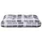 Palettenkissen Grau Karomuster 60x40x12 cm Stoff Palettenkissen Grau Karomuster 60x40x12 cm Stoff