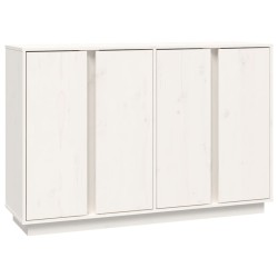 vidaXL Sideboard Weiß 120x35x80 cm Massivholz Kiefer
