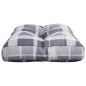 Palettenkissen Grau Karomuster 60x40x12 cm Stoff Palettenkissen Grau Karomuster 60x40x12 cm Stoff