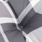 Palettenkissen Grau Karomuster 60x40x12 cm Stoff Palettenkissen Grau Karomuster 60x40x12 cm Stoff