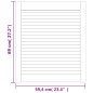 vidaXL Lamellentüren 2 Stk. Massivholz Kiefer Weiß 69x59,4 cm vidaXL Lamellentüren 2 Stk. Massivholz Kiefer Weiß 69x59,4 cm