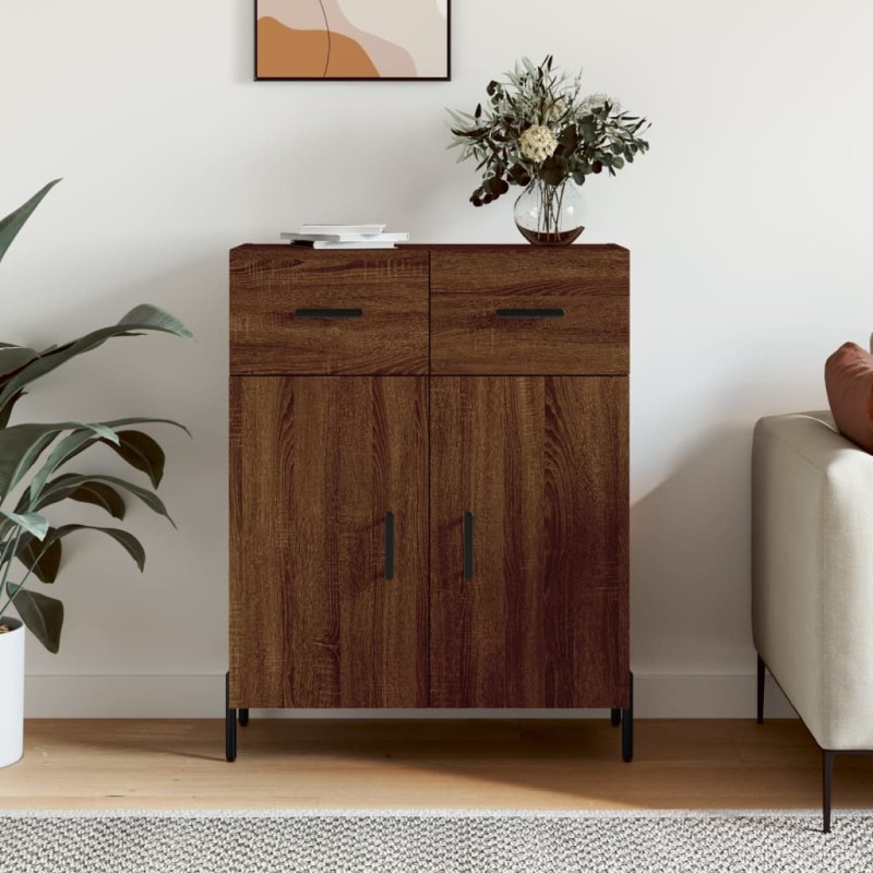 vidaXL Sideboard Braun Eichen-Optik 69,5x34x90 cm Holzwerkstoff vidaXL Sideboard Braun Eichen-Optik 69,5x34x90 cm Holzwerkstoff