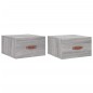 vidaXL Wand-Nachttische 2 Stk. Grau Sonoma 35x35x20 cm vidaXL Wand-Nachttische 2 Stk. Grau Sonoma 35x35x20 cm