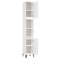 vidaXL Badschrank Hochglanz-Weiß 30x30x190 cm Holzwerkstoff vidaXL Badschrank Hochglanz-Weiß 30x30x190 cm Holzwerkstoff