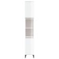 vidaXL Badschrank Hochglanz-Weiß 30x30x190 cm Holzwerkstoff vidaXL Badschrank Hochglanz-Weiß 30x30x190 cm Holzwerkstoff