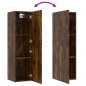 vidaXL TV-Wandschränke 2 Stk. Räuchereiche 30,5x30x110 cm vidaXL TV-Wandschränke 2 Stk. Räuchereiche 30,5x30x110 cm