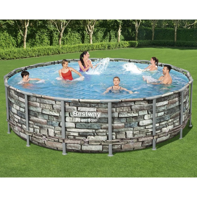 Bestway Power Steel Swimmingpool-Set 488x122 cm Bestway Power Steel Swimmingpool-Set 488x122 cm