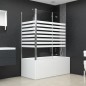 vidaXL Duschabtrennung 120x68x130 cm Hartglas Gestreift vidaXL Duschabtrennung 120x68x130 cm Hartglas Gestreift