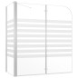 vidaXL Duschabtrennung 120x68x130 cm Hartglas Gestreift vidaXL Duschabtrennung 120x68x130 cm Hartglas Gestreift